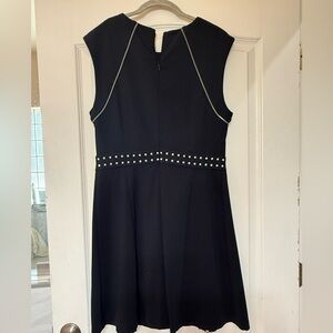 Michael Kors Black Sleeveless Dress with Studded are silver. size Large